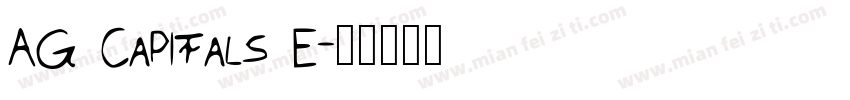 AG Capitals E字体转换